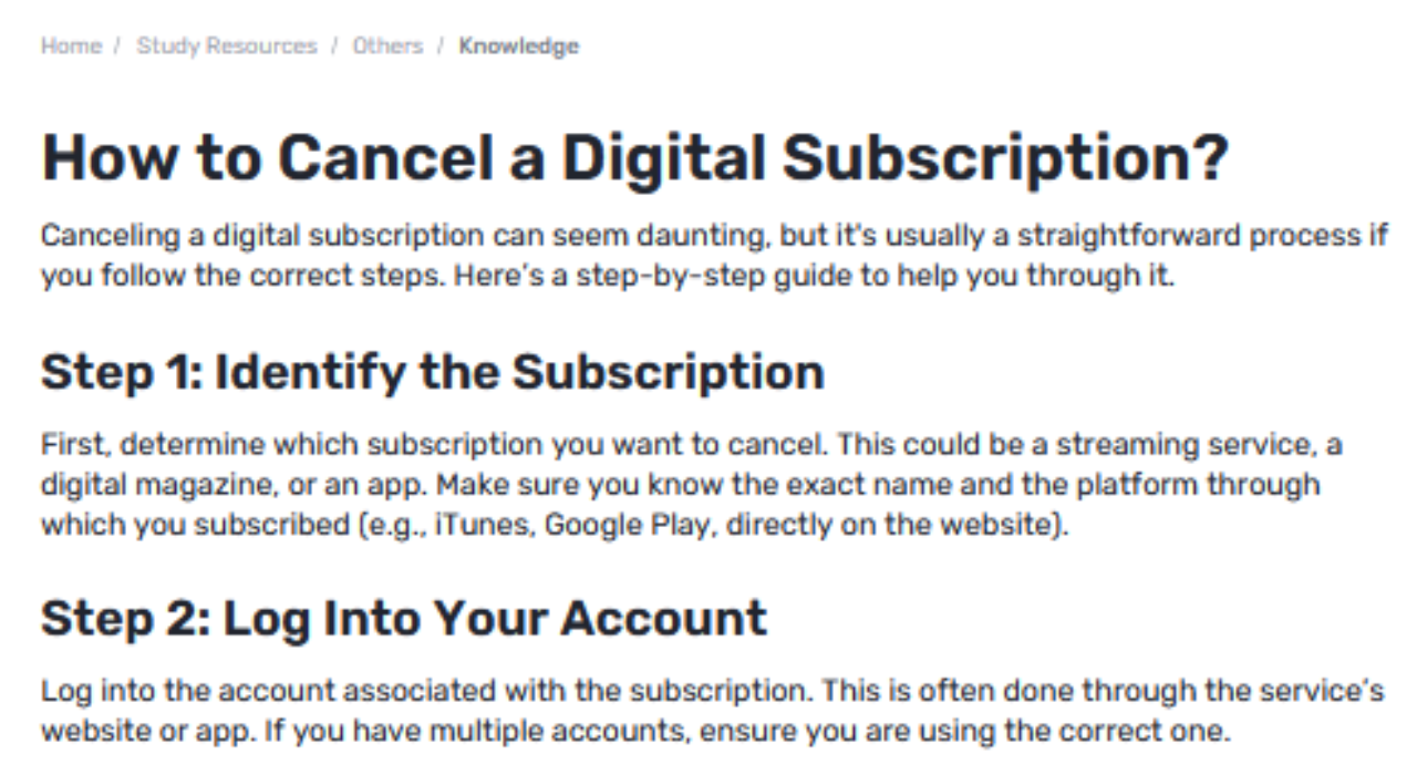 What Steps Do You Need to Follow to Cancel Your Gauth Subscription Successfully?